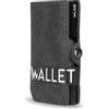 WLine Porta Carte di Credito Uomo e Donna Schermato in Pelle PU - Portafoglio Uomo Slim Rfid Compatto ed Elegante - Portatessere Uomo Tascabile (Grigio Vintage senza Zip)