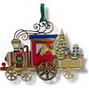 PALAIS ROYAL Addobbo Natalizio Pendaglio Locomotiva di Natale Oro Metallo 9x6 cm