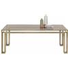 Mogg Tavolo da pranzo Hotline Bronzo Vetro trasparente - 240 x 90 x H 75 cm
