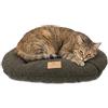 Ferplast Cuccia Cane Cuscino per Cani di piccole dimensioni, Cuccia Gatto, Tessuto Lavabile in Bouclé Sintetico, Imbottitura Soffice, 55 x 36 x h 3 cm. Verde