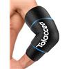 Tolaccea Pro Fascia Ghiaccio per Ginocchio & Gomito - Extra Spessa, Impacco di Gel Freddo Dual-Coldfocus, Raffreddamento Intenso & Duraturo, Impacco Termico Riutilizzabile（M-Nero）