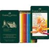 Faber-Castell Matite colorate permanenti Faber Castell Polychromos mina 3,8 mm box metallo - colori assortiti conf. 12 pezzi - 110012