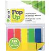 ikona Segnapagina adesivi Ikona PopUp 12x45 mm - 25 foglietti in 5 colori assortiti- 11728