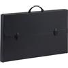 Favorit Valigetta in polionda Favorit Hardox Total Black con bordi rinforzati - 60x37x5 cm - colore nero - 400173500