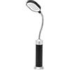 Glomora Lampada a collo di cigno glomora magnetica, lampada magnetica a 360 ° a collo di ceroelette ad alta luminosità Luce di lavoro all'aperto con base di montaggio magnetico per la (Nero)