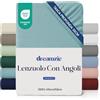 Dreamzie Lenzuolo con Angoli una Piazza e Mezza 120x200 cm - Angoli da 35 cm per Materassi Spessi - 100% Microfibra - Aqua, Certificato senza Prodotti Chimici (Oeko-TEX)