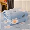 FANSU Coperta Plaid in Flanella Super Morbida, Grande, Soffice e Calda Inverno Coperta in Pile, Moderno Coperta per Letto Singolo e Matrimoniale, Coperta per Divano Poltrona (100x150cm,Fiori Blu)