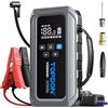 TOPDON V2200Air Power Bank di avviamento per auto con compressore d'aria da 150 PSI, motore diesel da 8 l e benzina da 6 l, avviatore automatico (avvio immediato in 2 secondi), compressore pneumatico