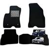 MTC Automotive Tappetini Fiat Doblo Panorama II 2010-2022, Set 4 Pezzi, Su Misura | Tappetini Auto in Moquette Nera, Battitacco Gomma Rinforzata, Bottoni Fissaggio Inclusi, Colore Nero