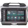 Jf Sound car audio system JF-031KSA-XDAB-3, Autoradio Custom Fit per Kia Sportage Android GPS Bluetooth WiFi Dab USB Full HD Touchscreen Display 9