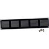Steinberg14 Griglia di Ventilazione Rettangolare 500x100 mm - Griglie di Aerazione in Metallo Nero - Serranda di Scarico dell'aria con Zanzariera - Copri Bocchetta Interna a Parete e a Soffitto