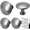 Kunxing Pomelli per mobili Ikea HEMNES - Maniglie per armadi, colore nero, cassetti, vintage, pomelli per armadi, cassetti, maniglie rotonde per cassetti (4 pezzi)