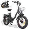 FOCIEL 20 x 4.0 Bicicletta Elettrica Pieghevole, 48V 15AH Batteria al Litio Rimovibile, Bici Elettrica con Fat Tire, Fino a 40-110km,7 Velocità, Bici Elettrica Uomo Donna, Pedalata Assistita