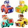 Cylora Macchina Giocattolo Bambino, Set di 4 Macchinine per Bambini a Pressione con Motivo Oso, Giochi Montessori per Bambini dai 1 2 3 Anni, Macchine Camion Giocattolo per Bambini Regalo