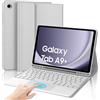 IVEOPPE Tastiera per Samsung Galaxy Tab A9 Plus 11 con Touchpad, Cover Tastiera Trackpad Italiano Bluetooth Rimovibile per Samsung Galaxy Tab A9+ 11 Pollici 2023, Grigio chiaro