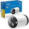 Tapo C420 Telecamera WiFi Esterno QHD 2K, Batteria Senza Fili, Allarme Con Rilevamento Del Movimento, IP65, 2 Vie Audio, Nessun Cablaggio, Visione Notturna a Colori, Hub Obbligatorio