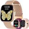 Doomixs Smartwatch Donna Orologio con Chiamate Bluetooth: 1.83 Smart Watch con Quadrante Dinamico Contapassi Monitoraggio Sonno Sportivo Fitness Tracker IP67 impermeabile AI Vocale Compatibile Android iOS