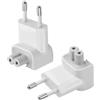 FDHJGFTR 2PCS Adattatore AC plug per A-pple Macbook, EU Alimentazione compatibile con sostituzione per lPhone lPad lPod M acB ooks Pro lBook Spina Europa Italy universale Caricatore Adattatore Di Ricarica