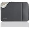 BAAGOAZ Custodia per 16 Pollici MacBook Pro M4 M3 M2 M1 Pro/Max 2025 2024 2023 2022, Compatibile con Parziali 15,6 Pollici PC Notebook Chromebook Computer Portatile Sleeve Borsa Protettiva, Grigio