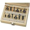 Mannesmann 12 pce. carbide cutter set Brüder Mannesmann 545-012Carbide Shaft diameter 8 mm