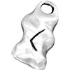Kiss of Leather Ciondolo rune Kenaz in peltro n. 86, Stagno