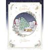 Me To You Tatty Teddy - Biglietto di Natale fatto a mano per un marito incredibile, orsacchiotto con albero, 30,5 x 22,5 cm, collezione ufficiale