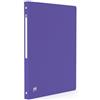 OXFORD - Raccoglitore Memphis A4, dorso 20 mm, 4 anelli rotondi, copertina in polipro, colore: Viola