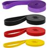 gvivej Elastici Fitness, 3 Pezzi Fasce di resistenza, Set di Fasce di Resistenza, Banda Elastica di Resistenza per Pull-Up, diversi livelli di bande di resistenza, per fitness, yoga, pilates, allenamento