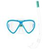 CRESSI Mini Peg & Mini Island Aqua Green/White - Snorkeling Kids Combo Set 2/5 Anni, Maschera Mini Peg + Snorkel Mini Island Verde Acqua/Bianco, Taglia Unica