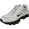 Nike AR3566-100 Shox TL Donna, White/White-Metallic Silver-Max Orange EU 38