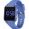 Timever orologio digitale bambina bambini con contapassi,sveglia,cronometro,luce,data-orologio per ragazzi e ragazze senza app e telefono con cinturino in silicone