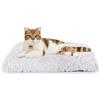 Ferplast Cuccia Cane Interno Cuscino per Cani Morbido in Pelo Lungo, Cuscino Gatto Cuccia Super-Imbottita Extra Comfort e Calore, 65 x 40 x h 12 cm