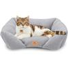 Ferplast Cuccia Cane Cuscino per Cani di medie dimensioni, Cuccia Gatto, Tessuto Lavabile in Bouclé Sintetico, Imbottitura Soffice, 55 x 45 x h 20 cm. Grigio