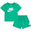Nike COMPLETO BIMBO CLUB TEE E SHORT SET 66L596 (VERDE, 24 MONTHS)