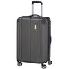 travelite valigia rigida media, espandibile, 4 ruote, CITY, trolley con superficie antigraffio, chiusura TSA, piega ad espansione, 68 cm, 78-86 litri