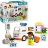 LEGO DUPLO Ambulanza e Autista - Gioco Didattico per Bambini e Bambine da 2 Anni in su - Include una Macchina Giocattolo, una Piccola Casa, 2 Figure e Mattoncini di Primo Soccorso - 10447