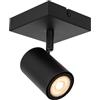 LUCIDE AMIGO - Faretto da parete - 1 x GU10 - Nero
