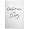 A.S. Création DD133041 - Stampa su tela, motivo: Confidence is Beauty, bianco e nero, 50 x 75 cm