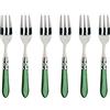 Bugatti ALC4M N4217 Aladdin - 6 Pezzi forchette Torta Posate, Acciaio Inox/plastica (ABS), Il Verde, 21 x 18 x 3 cm