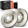 Frankberg Set di dischi freno incl. 2x Dischi Freno Anteriore Ventilato | Compatibile con Combo Tour X12 Doblo Pianale/Telaio 263 Replace# 51914663, 51854567 Diametro305mm