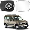 Altsbaos 1PCS Vetro Specchio Compatibile con Renault Kangoo I Specchietto 2004 2005 2006 2007 2008 2009 Specchio Retrovisore Riscaldato Kangoo 1（Sinistro/Destro Universale)