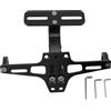 Tyenaza Portatarga Moto, Porta Targa Moto Universale Regolabili, con Luce Targa, Supporti per Targhe, Portatarga in Acciaio Inox per Targhe, Portatargas In Acciaio Inox Supporto Eliminatore Parafango (Black)