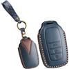KUNIO Custodia per chiave auto compatibile con Toyota Yaris Cross Corolla Cross Prius Prime RAV4 C-HR Hilux 2023 2024 2025 Portachiavi in pelle sintetica 2 3 4 pulsanti