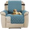 H.VERSAILTEX Copridivano poltrona Impermeabile Divano Protector Mobili Coperture su due lati per Cani/Gatti Letto con Divano Slipcovers 201 x 55cm, Pietra Blu