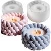 ZMaglorian Set di 2 stampi per Candele, stampi in Silicone, per Candele, con Certificazione CE, per calcestruzzo, Gesso, Resina epossidica