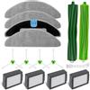 Chuancheng 15 Pezzi di Ricambio per aspirapolvere per Roomba Combo I5, I5+, J5, J5+, I8, I8+, 2 spazzole Principali, 4 spazzole Laterali, 4 filtri Hepa, 4 Panni mocio, 1 Spazzola per la Pulizia