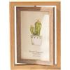 Xyvor Portafoto da Tavolo, Girevole Cornici 10x15 cm, Portafoto Multiplo da Tavolo per 2 Foto, Cornice Portafoto in Legno, per Compleanni Matrimoni Natale Ringraziamento San Valentino Regali
