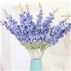 OUKEYI 6 fiori finti delphinium in seta, 85,1 cm, fiori artificiali a stelo lungo, per vasi alti, decorazione per la casa, matrimoni, feste (blu navy)