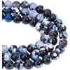 NBEADS Circa 144pz Perle di Agata Crepitante Naturale, 8mm Blu Rotondo Tinti della Pietra Preziosa Perline Perline di Pietra Naturale per Il Braccialetto Collane Orecchini Creazione di Gioielli