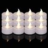 Tappovaly 50 pezzi di candeline LED senza fiamma, candele elettriche realistiche e luminose a batteria, contenitore di lunga durata 300 ore bianco caldo, per matrimoni, feste, festival, decorazione della casa